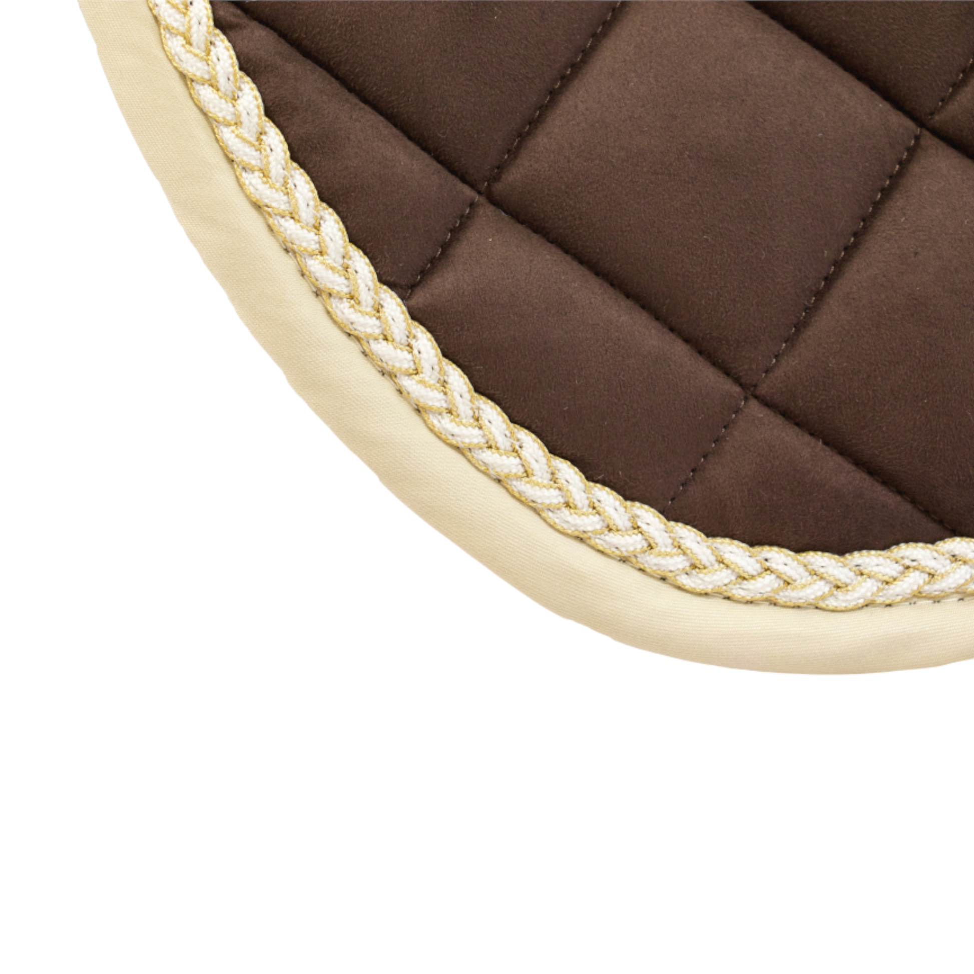 TdeT - Suedin Fontainebleau CSO saddle pad chocolate/beige