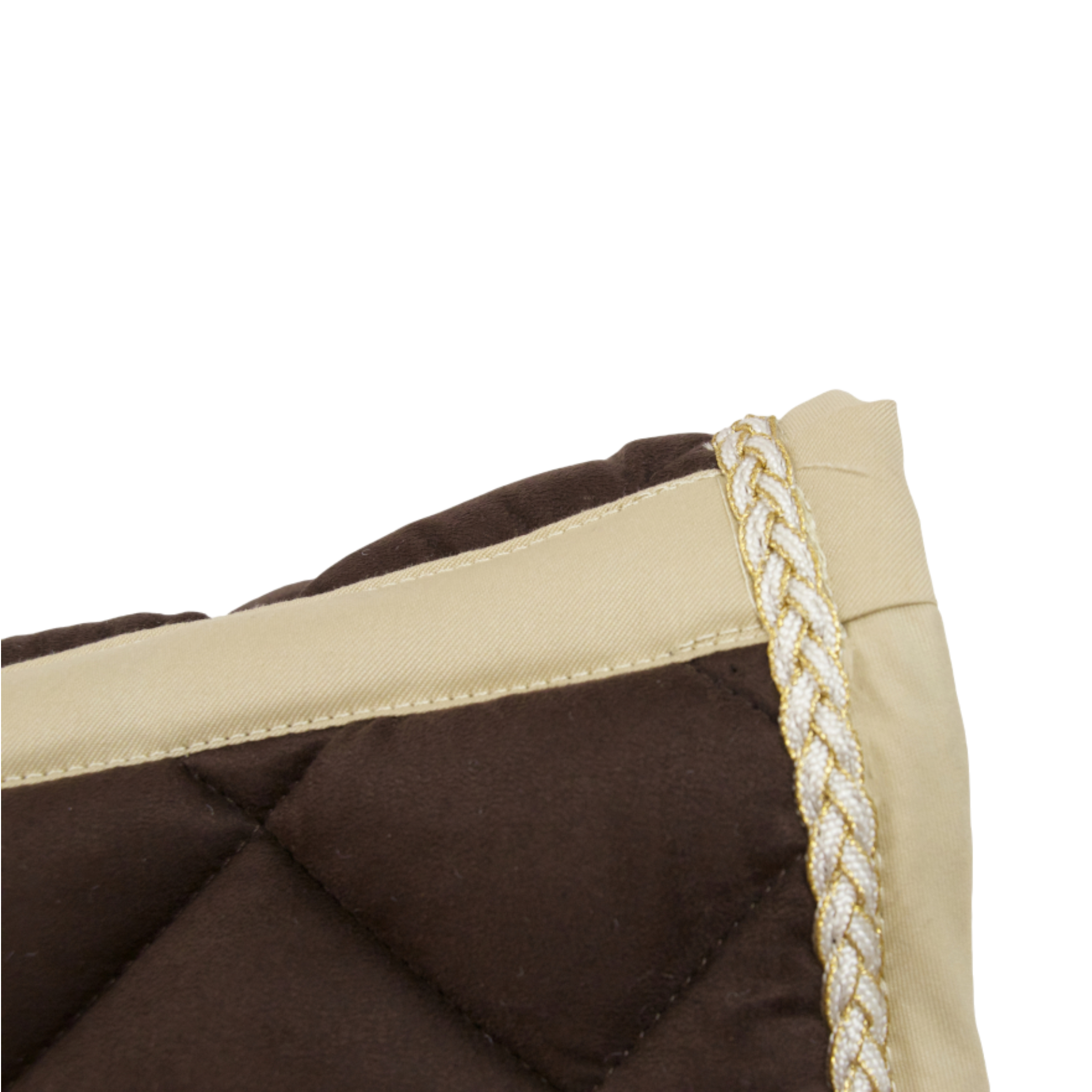 TdeT - Suedin Fontainebleau CSO saddle pad chocolate/beige