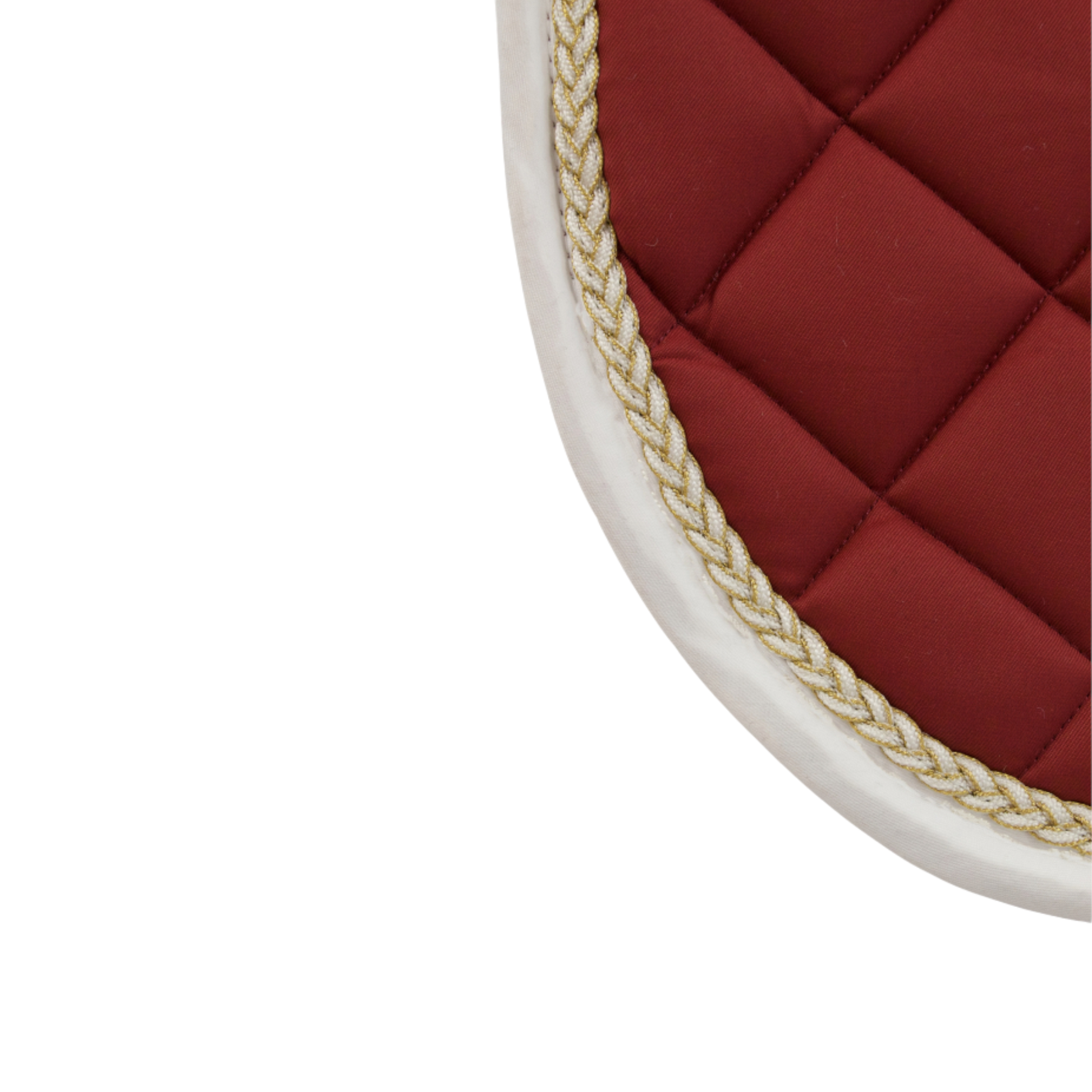 TdeT - CSO saddle pad Fontainebleau burgundy/white