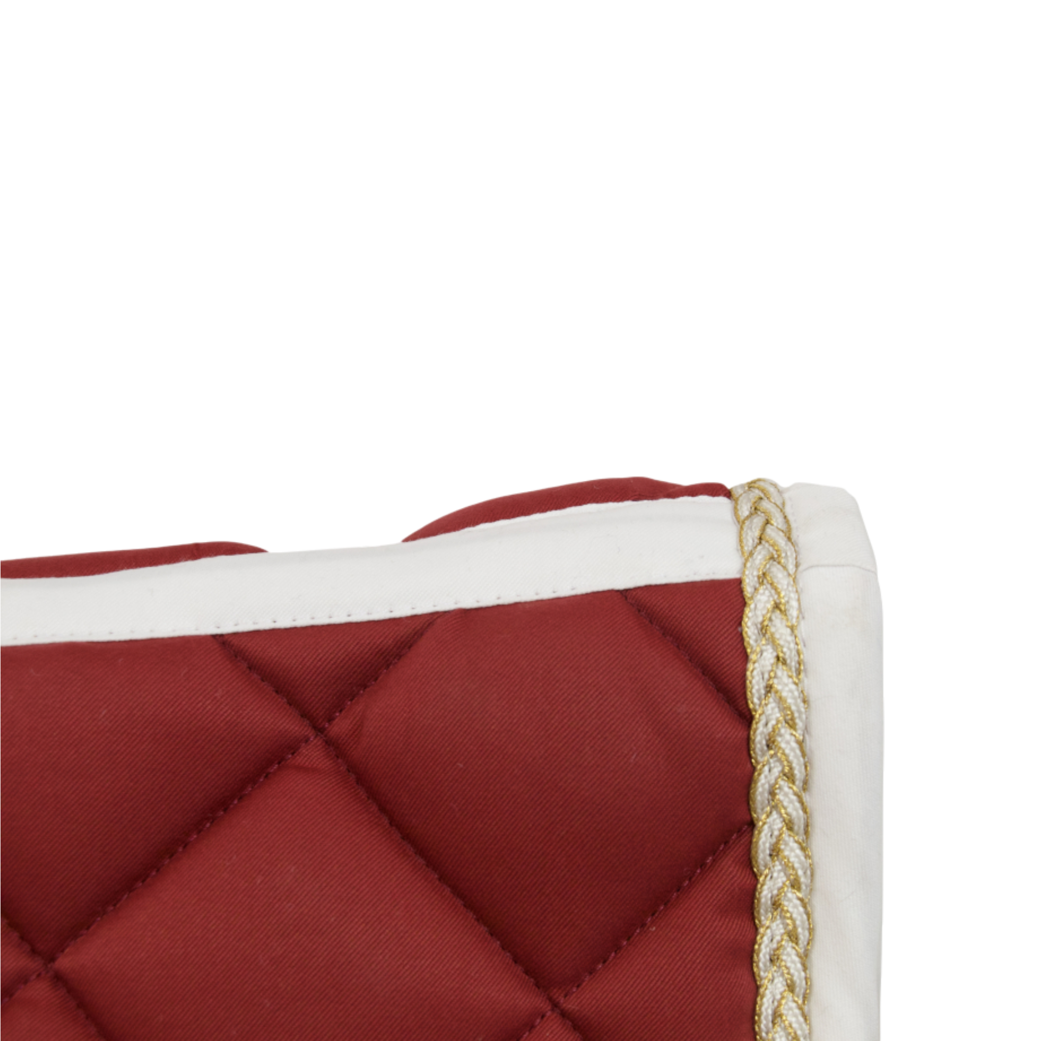 TdeT - CSO saddle pad Fontainebleau burgundy/white