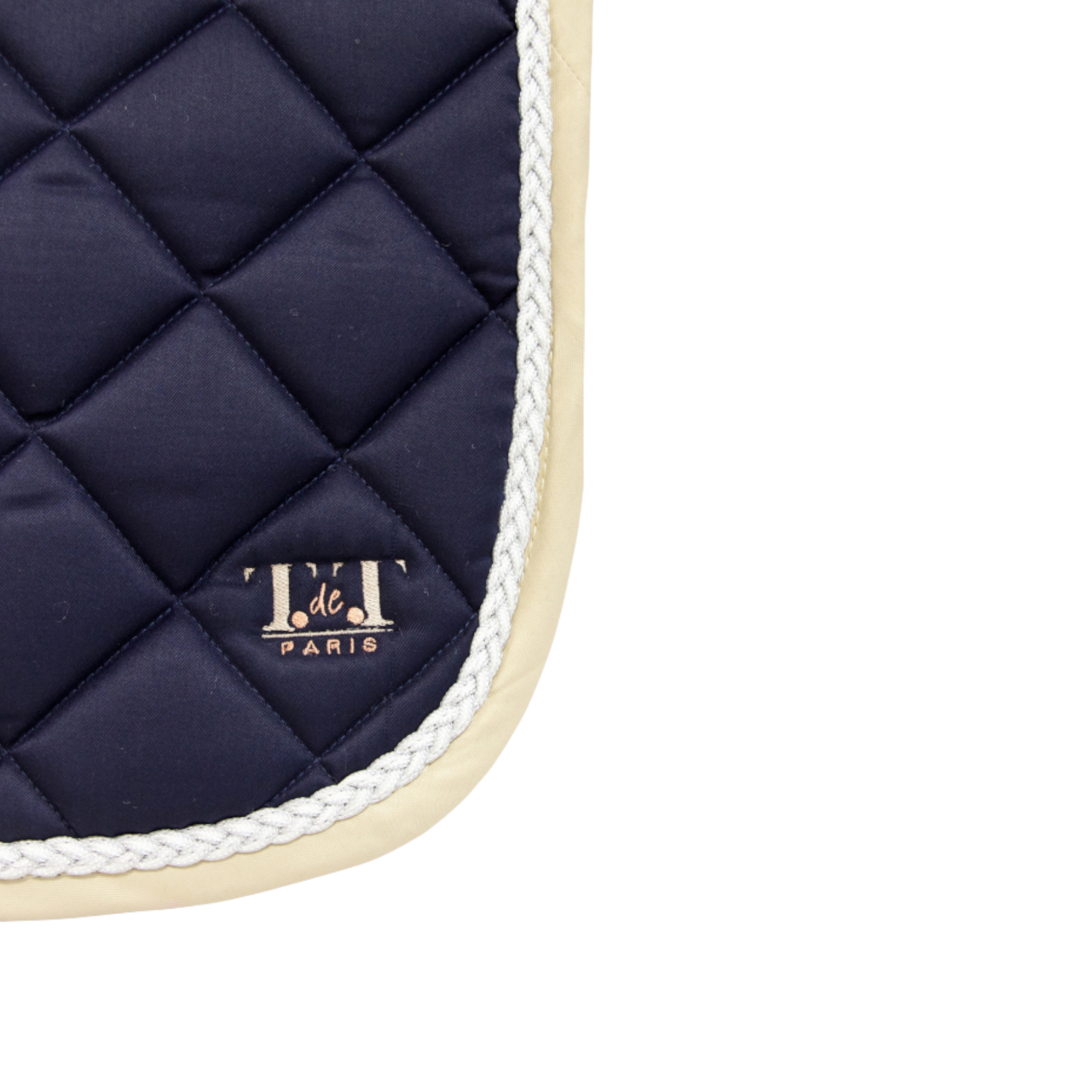 TdeT - Fontainebleau CSO saddle pad navy/beige