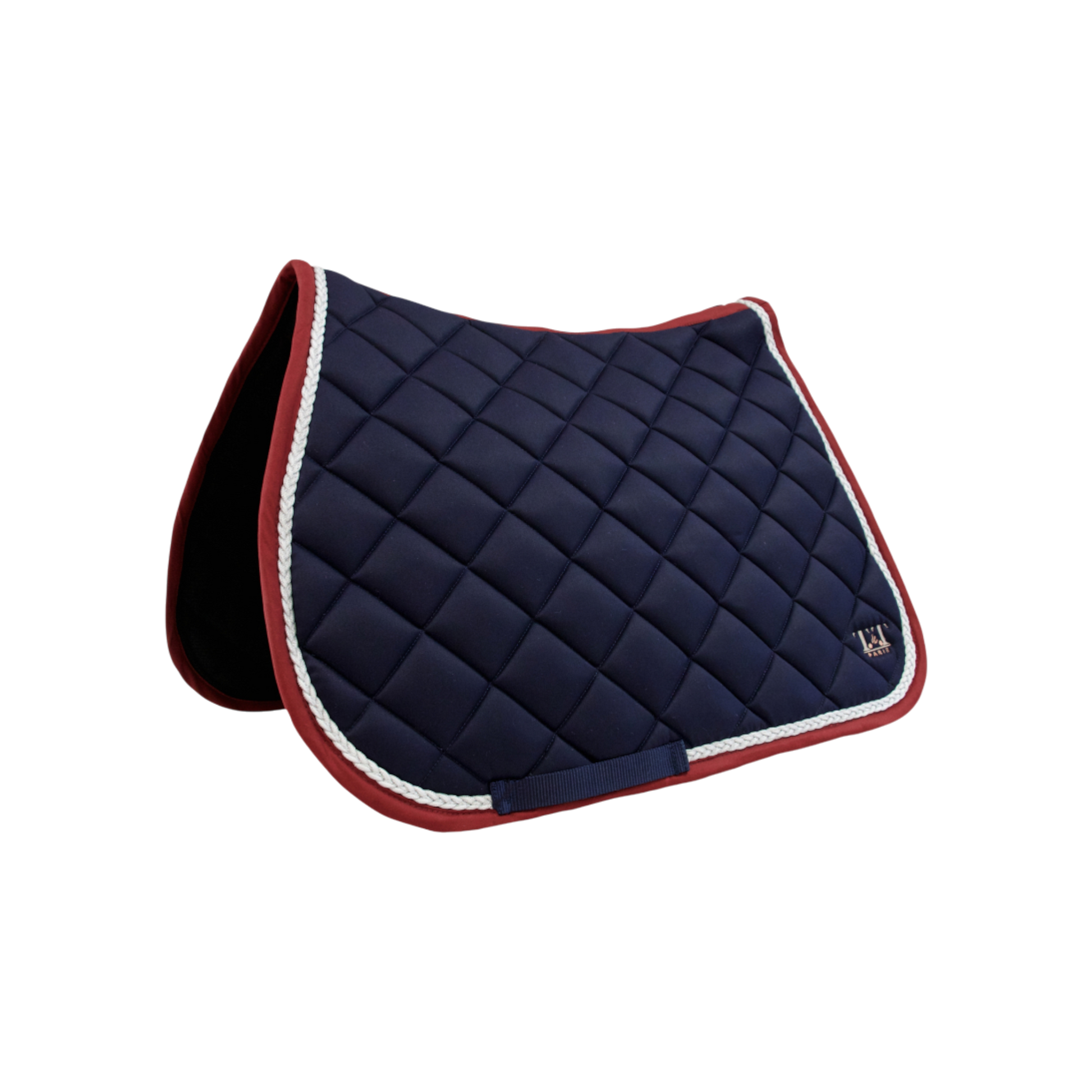 TdeT - Fontainebleau CSO saddle pad navy/burgundy