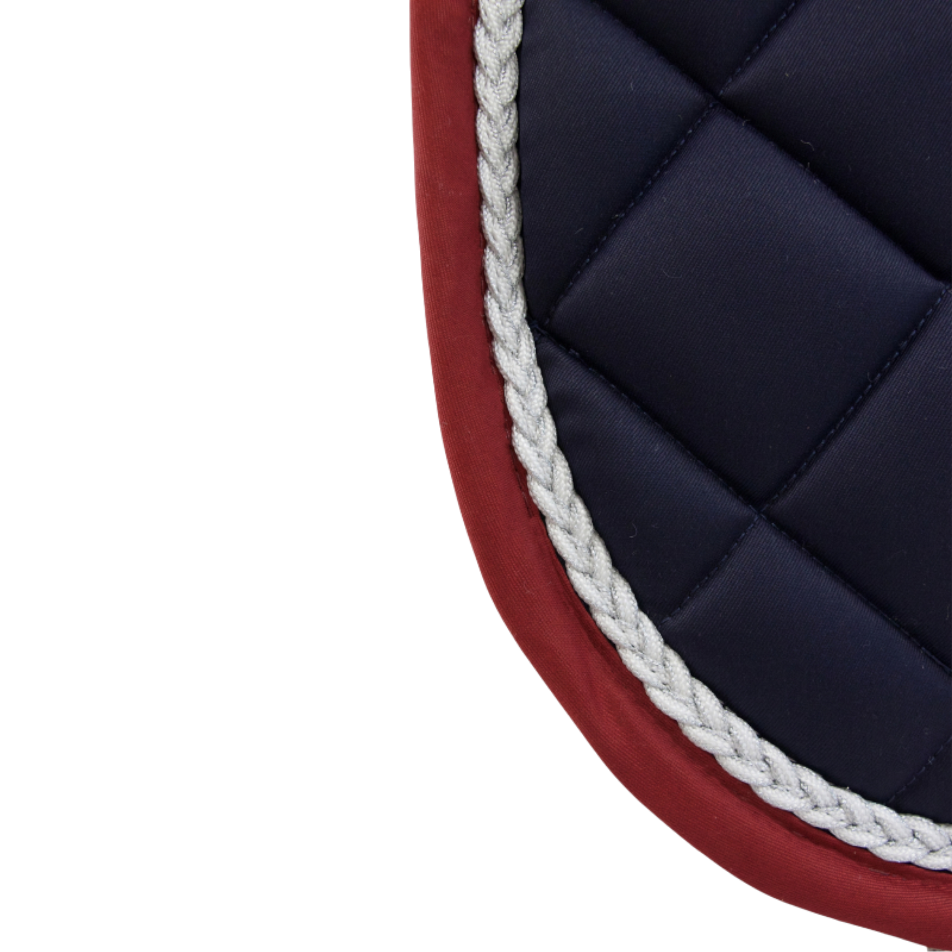 TdeT - Fontainebleau CSO saddle pad navy/burgundy