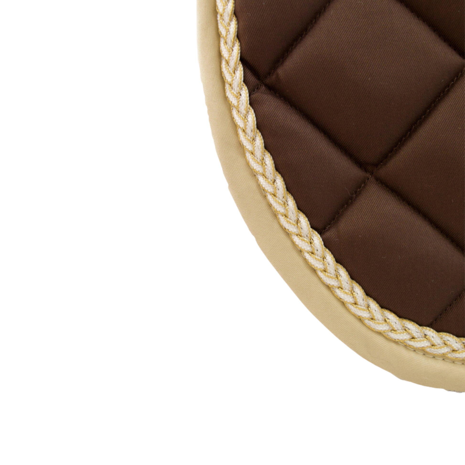 TdeT - CSO saddle pad Fontainebleau chocolate/beige