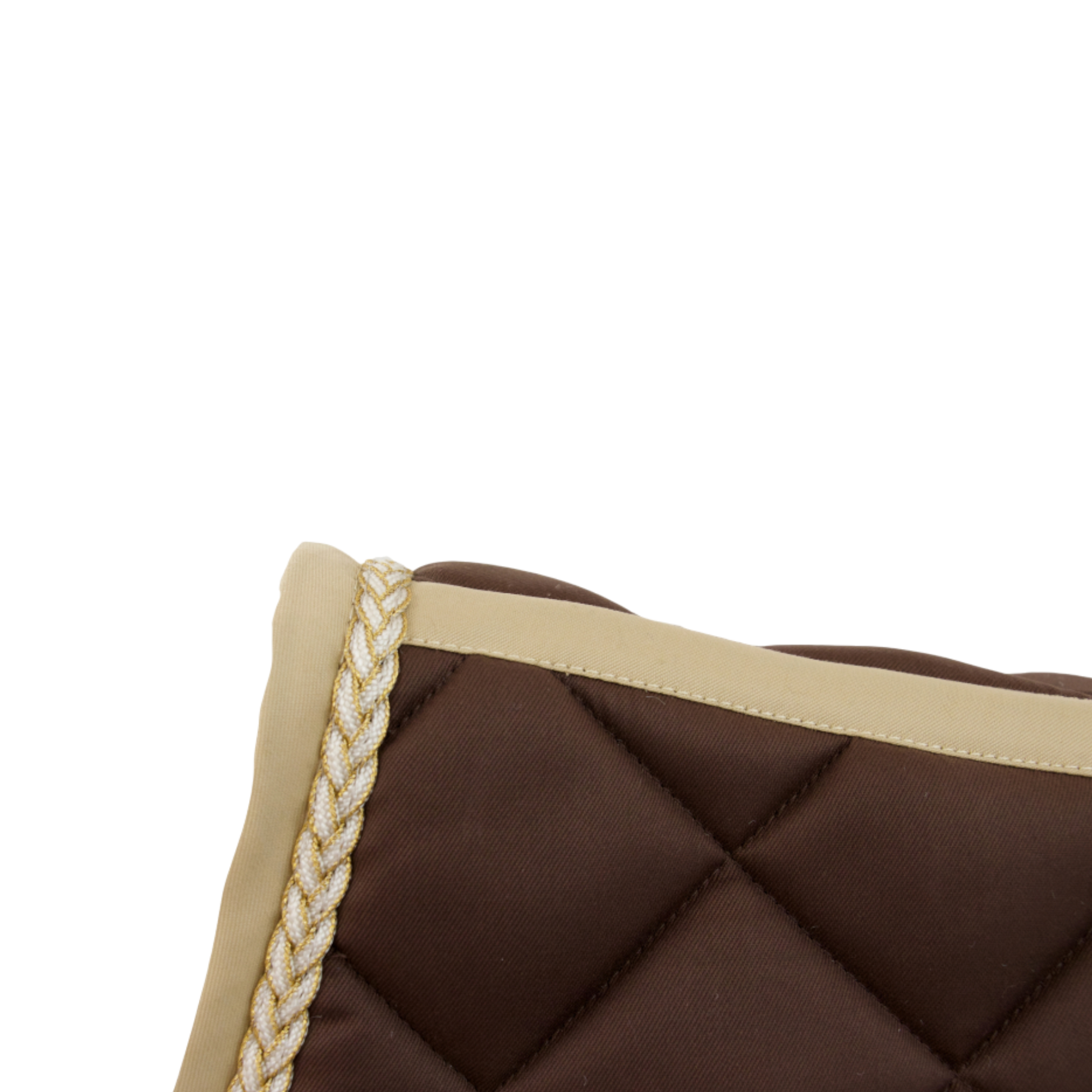 TdeT - CSO saddle pad Fontainebleau chocolate/beige