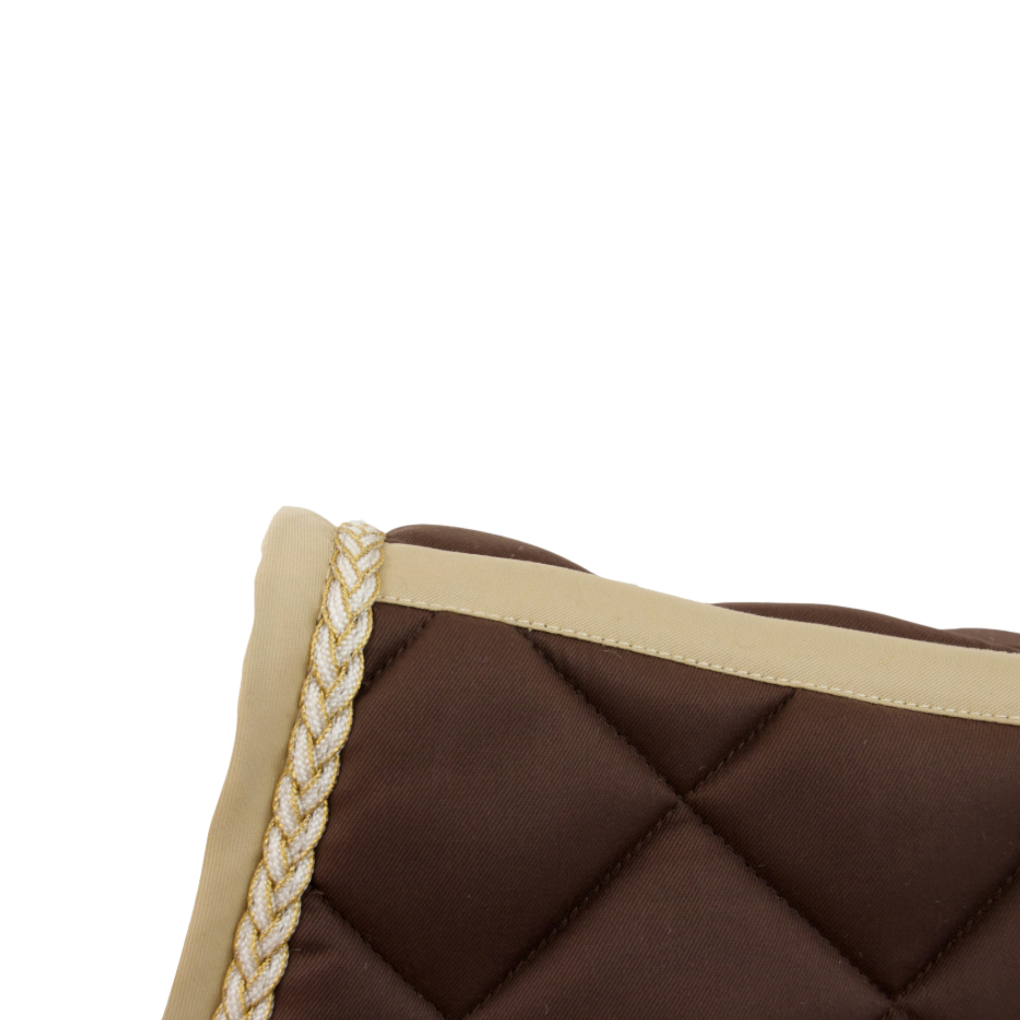 TdeT - CSO saddle pad Fontainebleau chocolate/beige