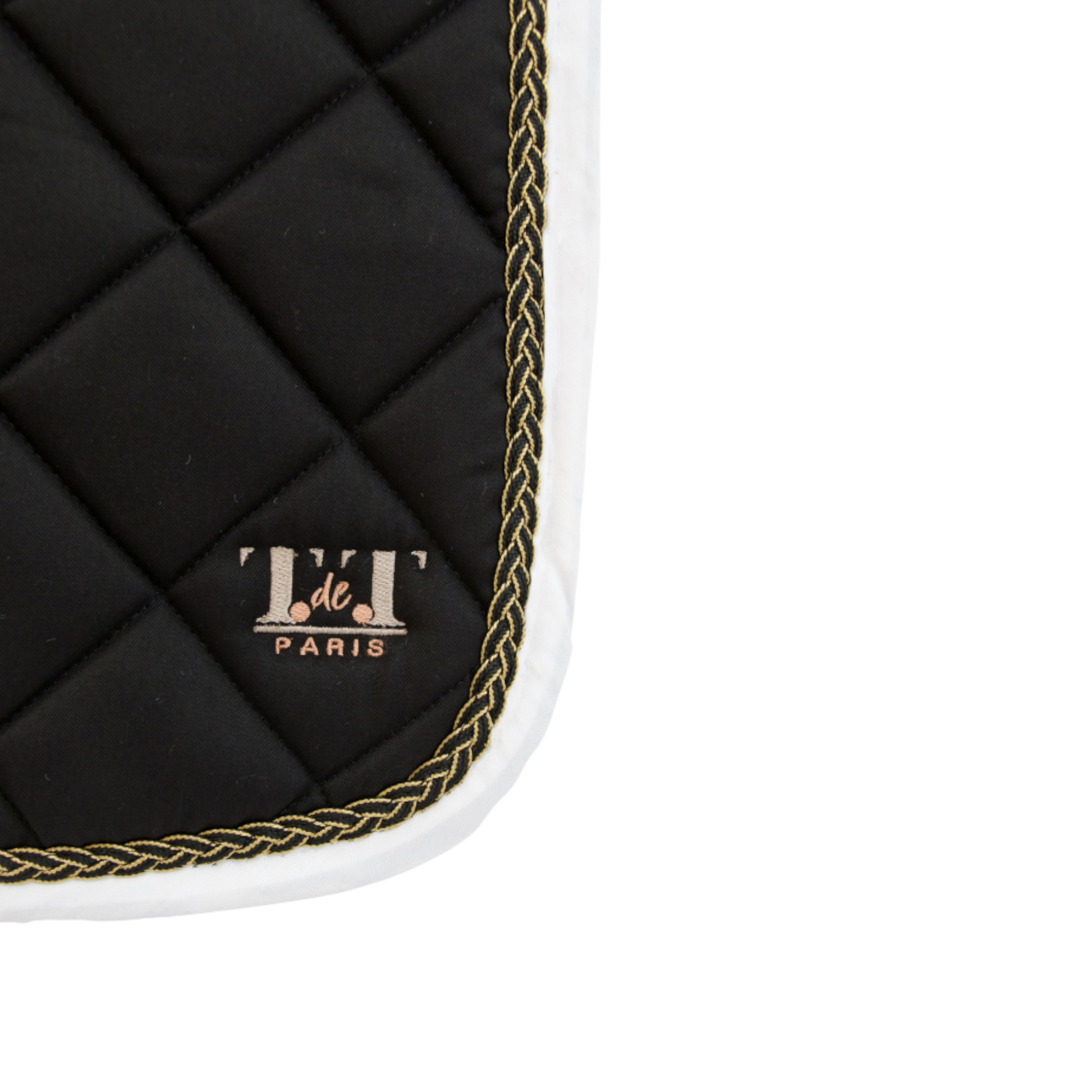 TdeT - Fontainebleau CSO saddle pad black/white