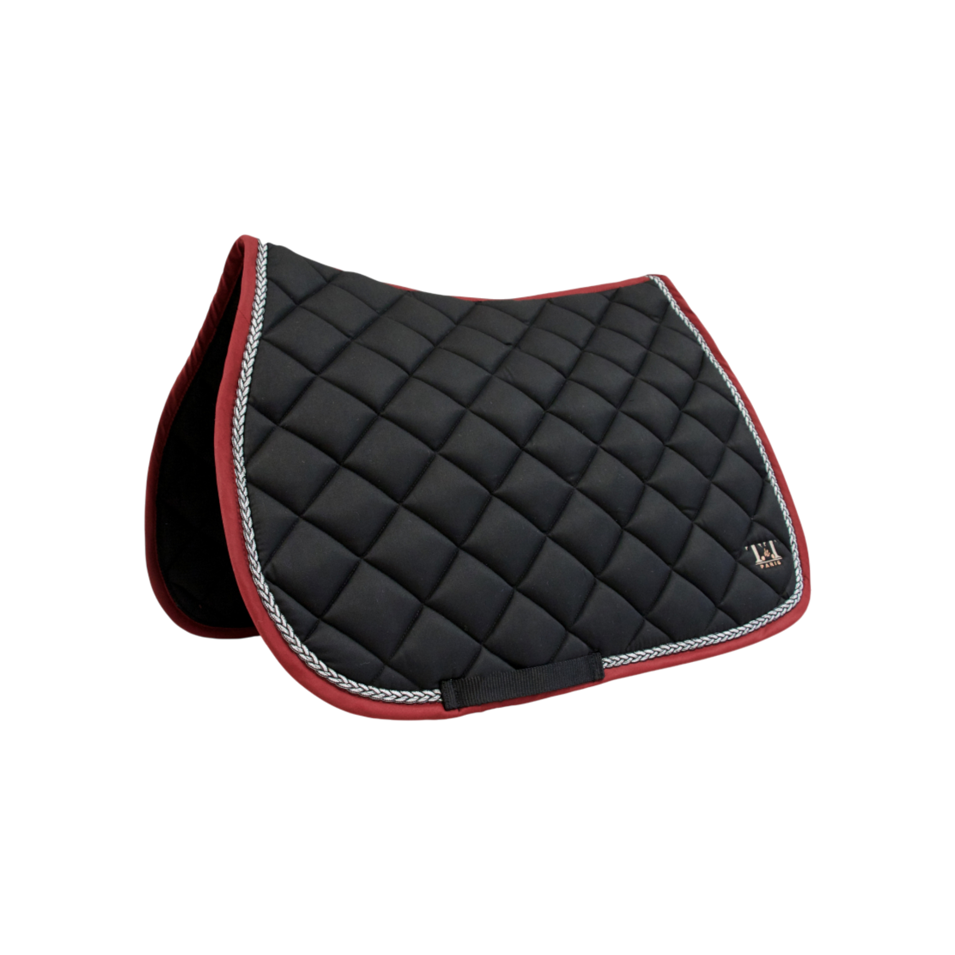 TdeT - Tapis de CSO Fontainebleau noir/ bordeaux