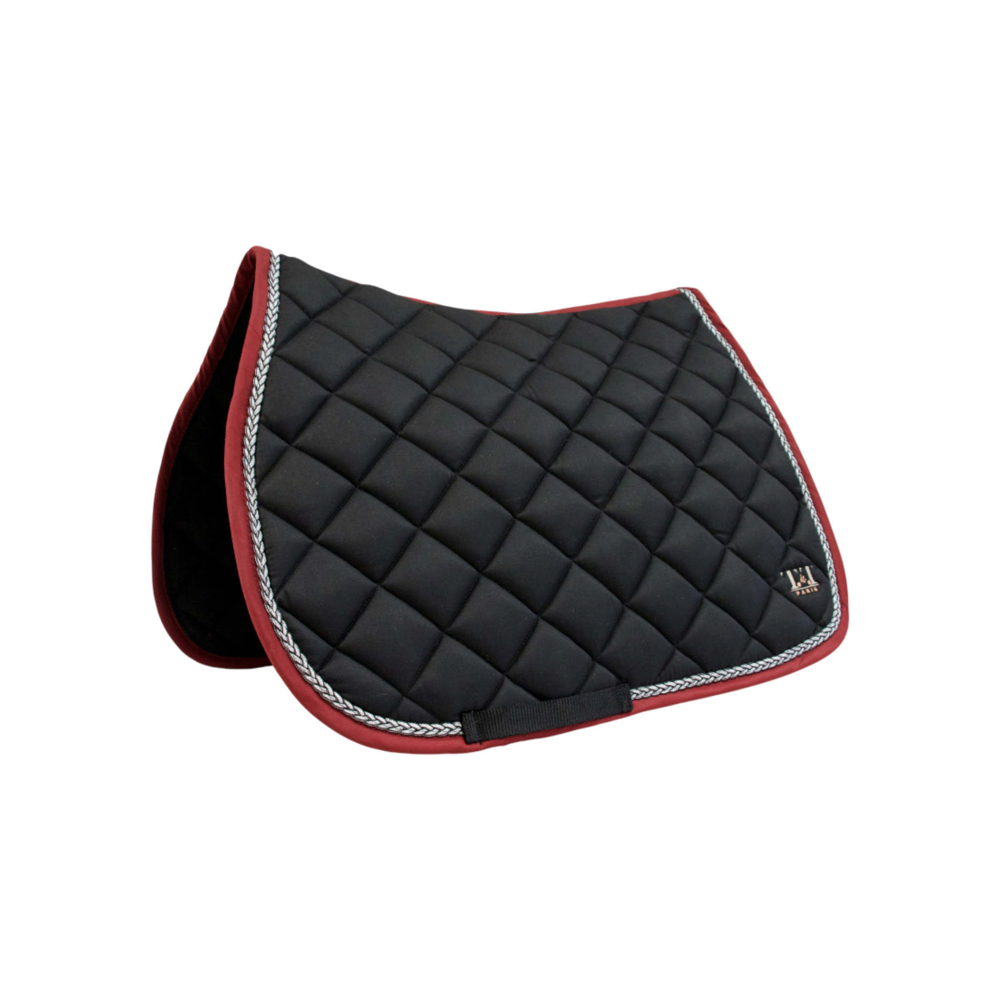 TdeT - Tapis de CSO Fontainebleau noir/ bordeaux