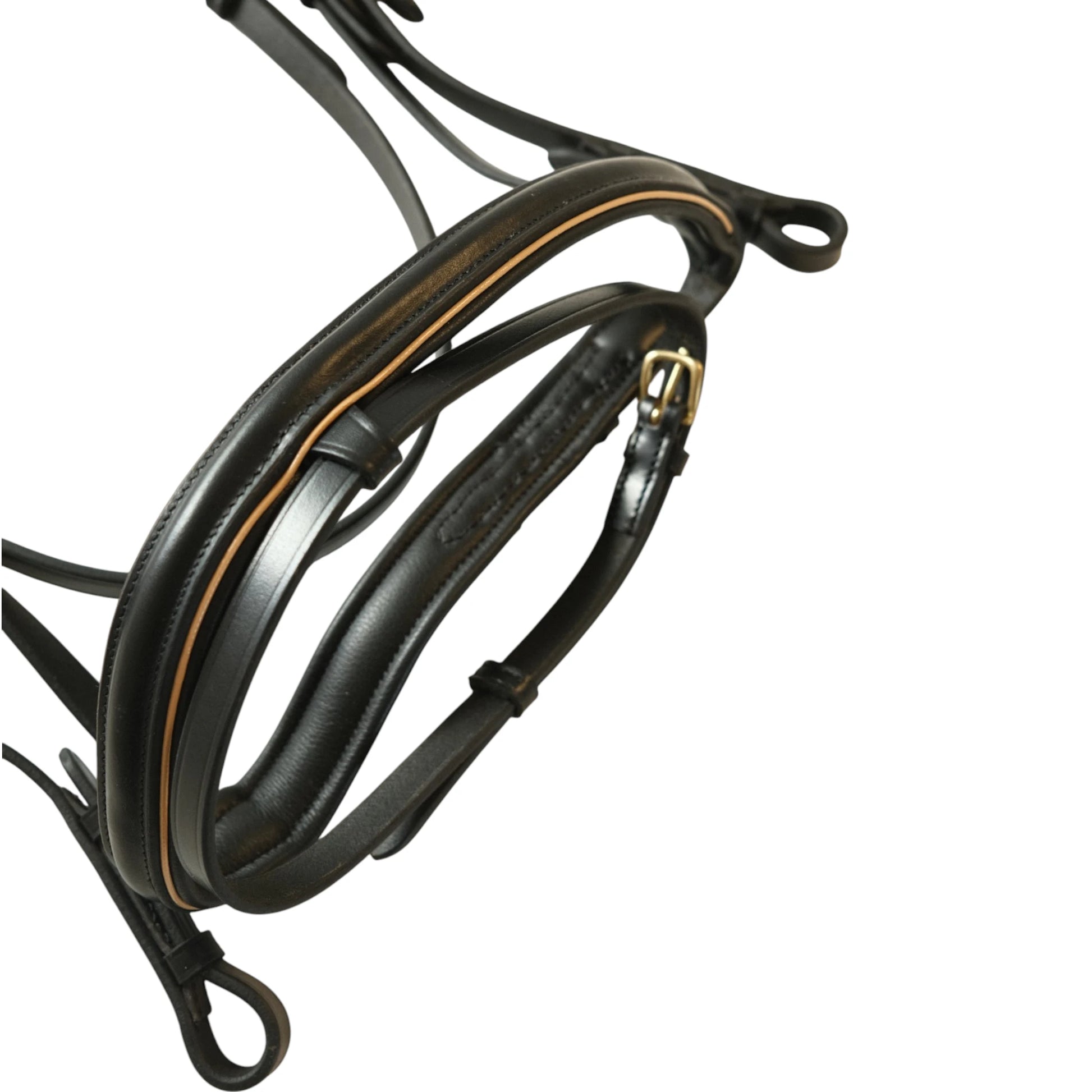 Tdet-Bridon anatomique Velazquez avec renes noir beige