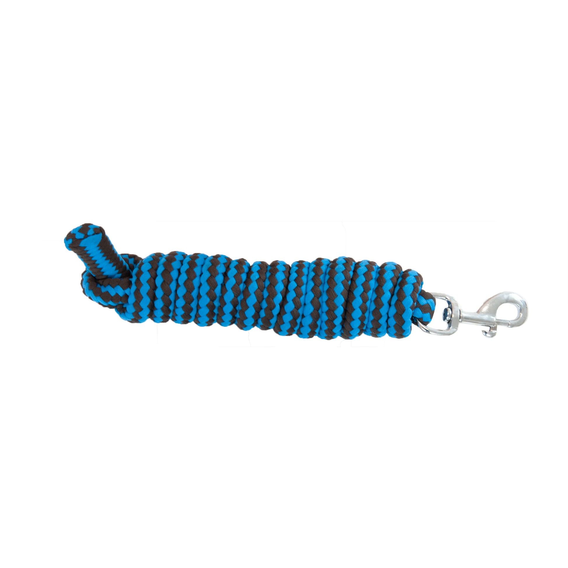 TdeT - Viscose round lead rope brown/blue