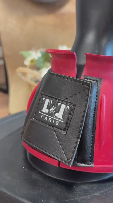 Charger la vidéo : TdeT - Cloches caoutchouc velcro rouge