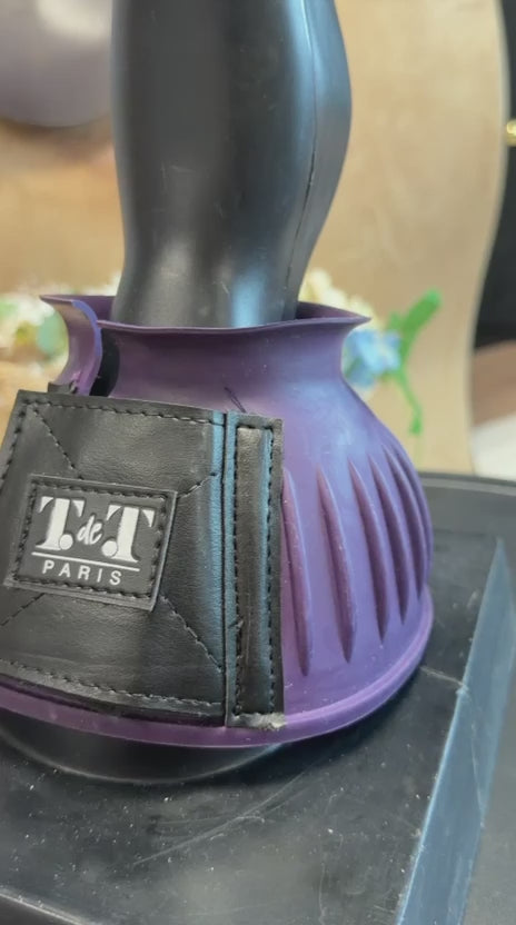 TdeT - Cloches caoutchouc velcro violet