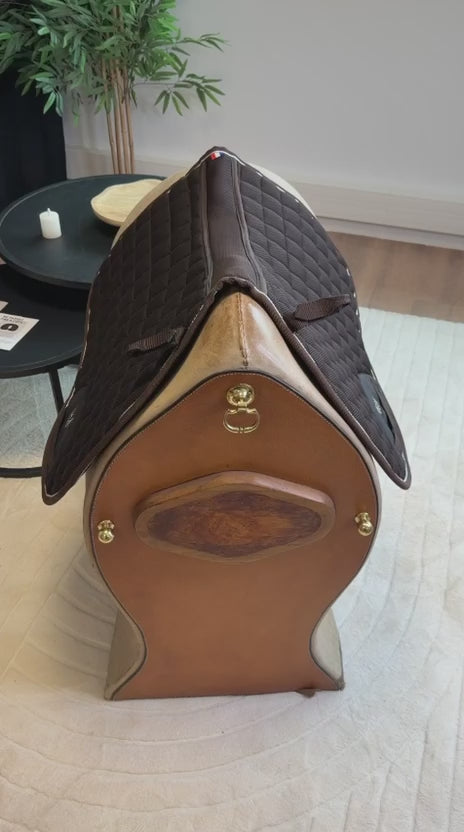 Load video: TdeT - Tapis de selle Air Mesh 2 marron