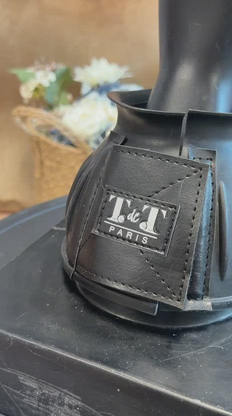 Charger la vidéo : TdeT - Cloches caoutchouc velcro noir