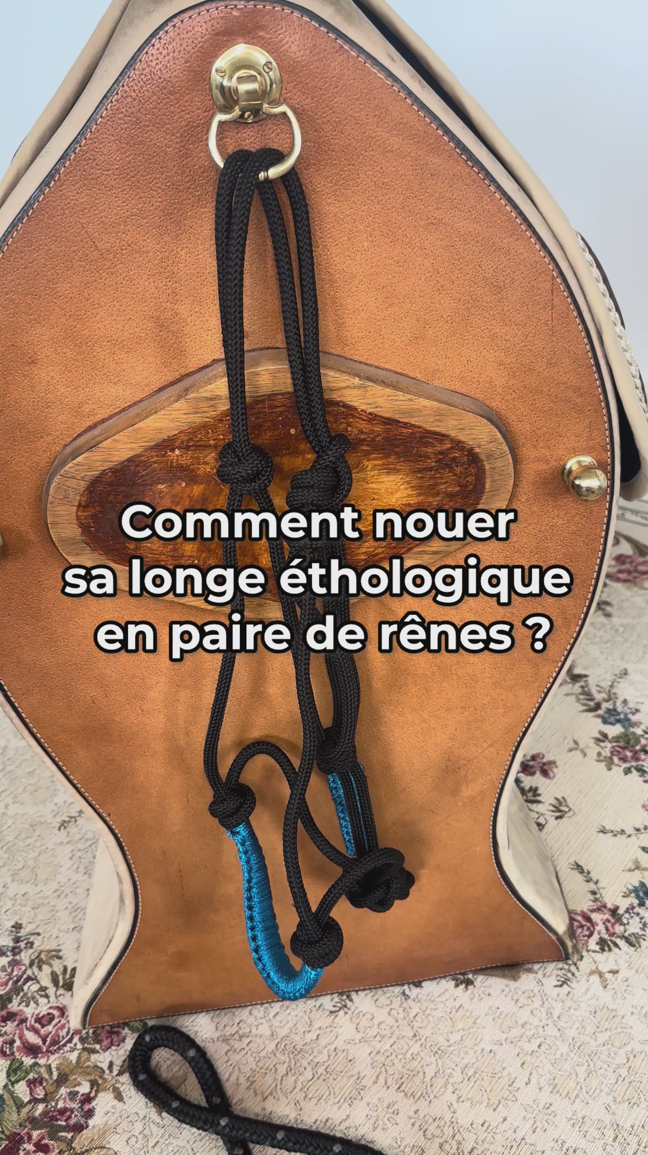 Charger la vidéo : Longe de travail éthologique
